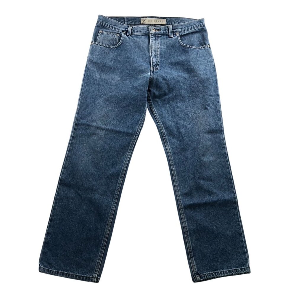 Vintage Arizona Originals Mens Jeans Size 36x30 Straight Leg Blue Denim Casual